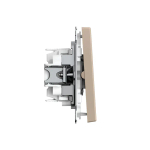 ARTGALLERY 2-клавишный ПЕРЕКЛЮЧАТЕЛЬ, 10АХ, механизм, быстрозажим. клем., ПЕСОЧНЫЙ