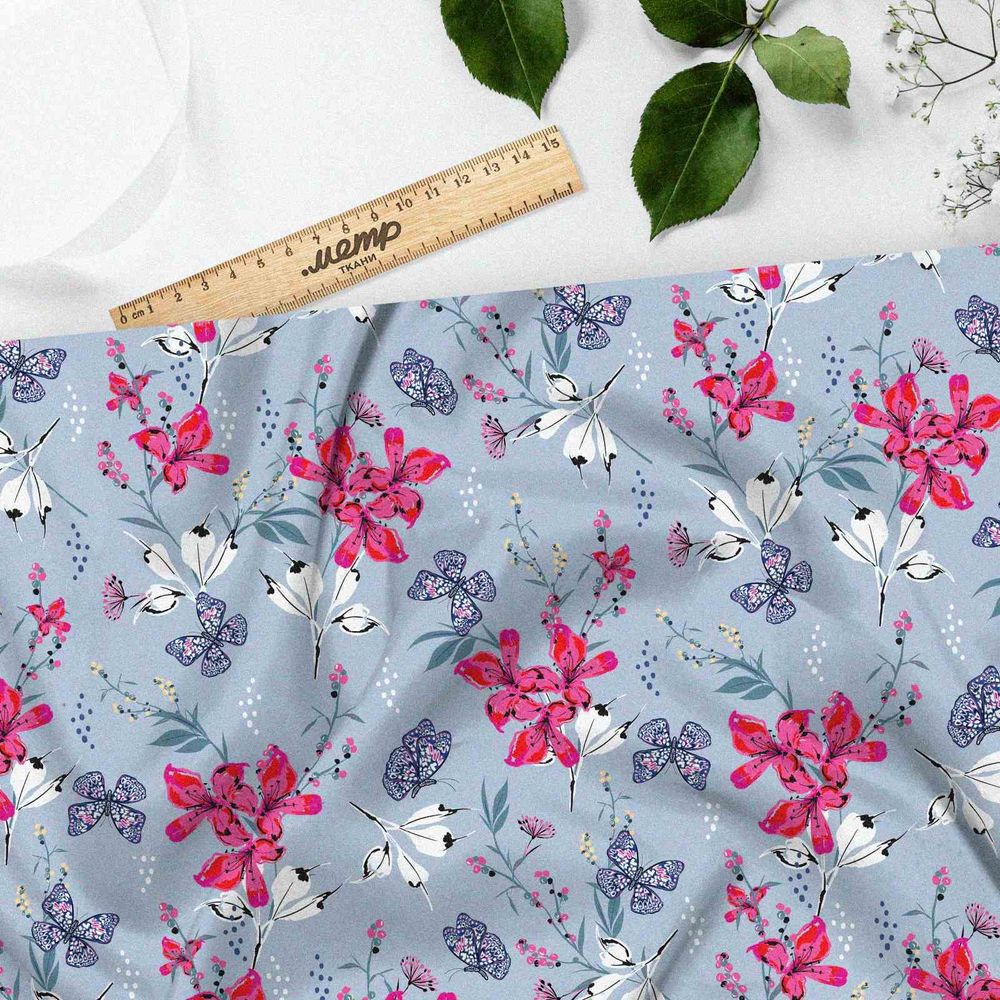 Ткань мембрана цветочные страсти