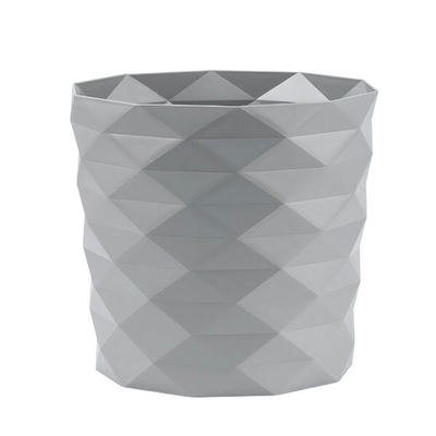 Кашпо "Диамант" (0,5л) с дренажной вставкой Цв. Серый жемчуг