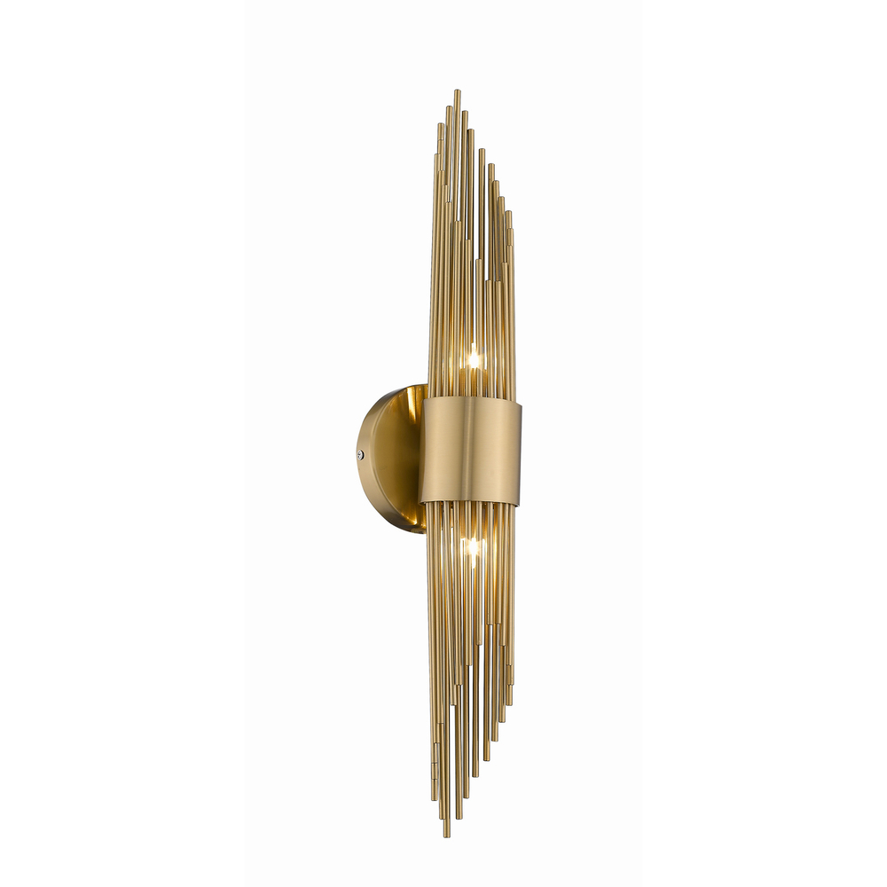 Настенный светильник W68069-2 ant.brass