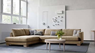 Угловой диван Плимут (большой) Strong 01 300*221*95 см,   Тик так Фиеста