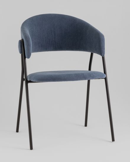 Стул Колин NEW вельвет пыльно-синий