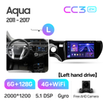 Teyes CC3 2K 9"для Toyota Aqua 2011-2017