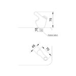 Кран для питьевого фонтана с кнопкой 10008.B