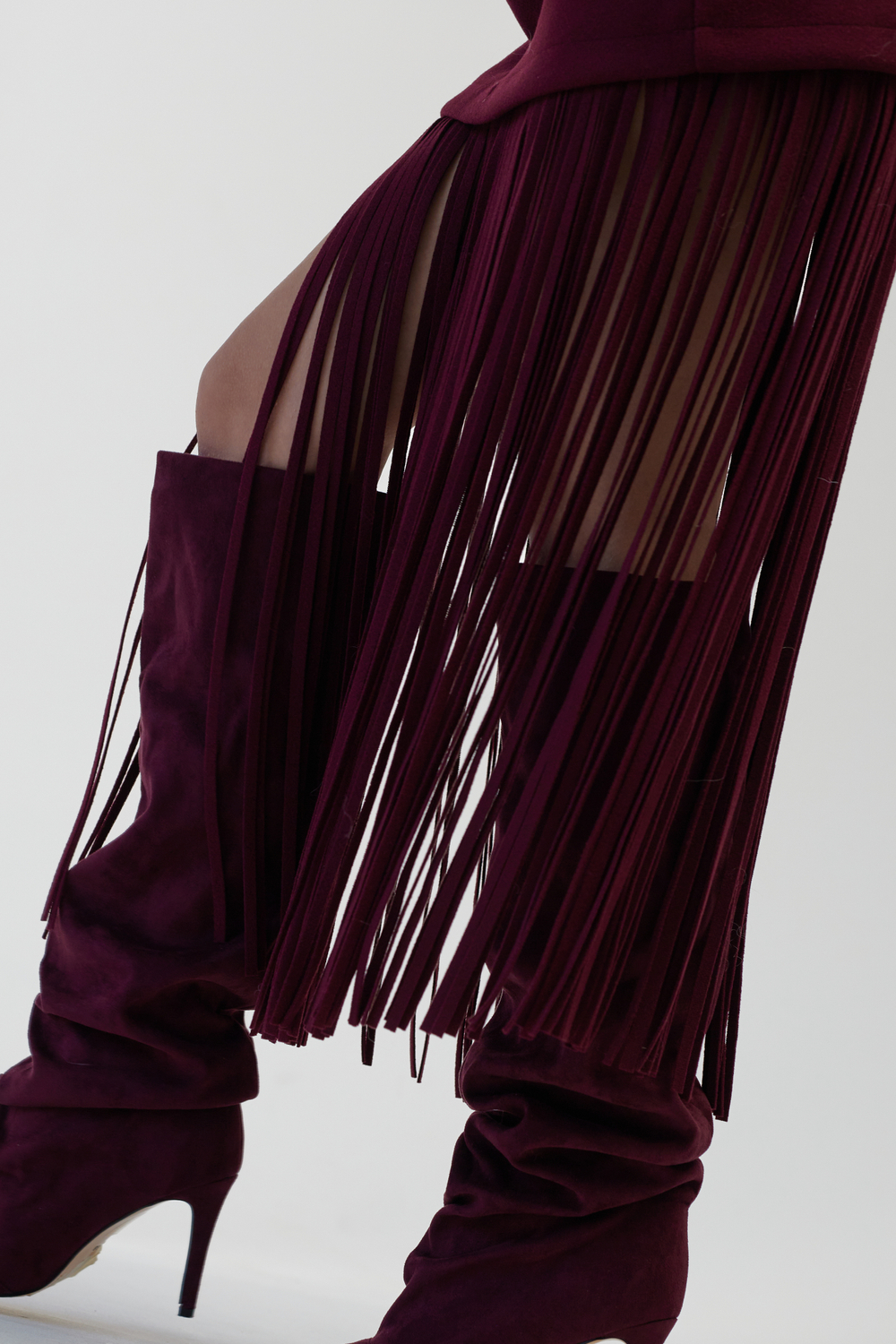 Юбка с бахромой