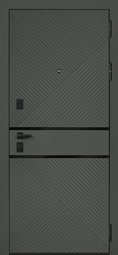 Стальная дверь «Малахит». Заказная модель.