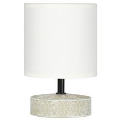 Настольная лампа Rivoli Eleanor 7070-501 1 * Е14 40 Вт керамика бежевая, белая | Rivoli