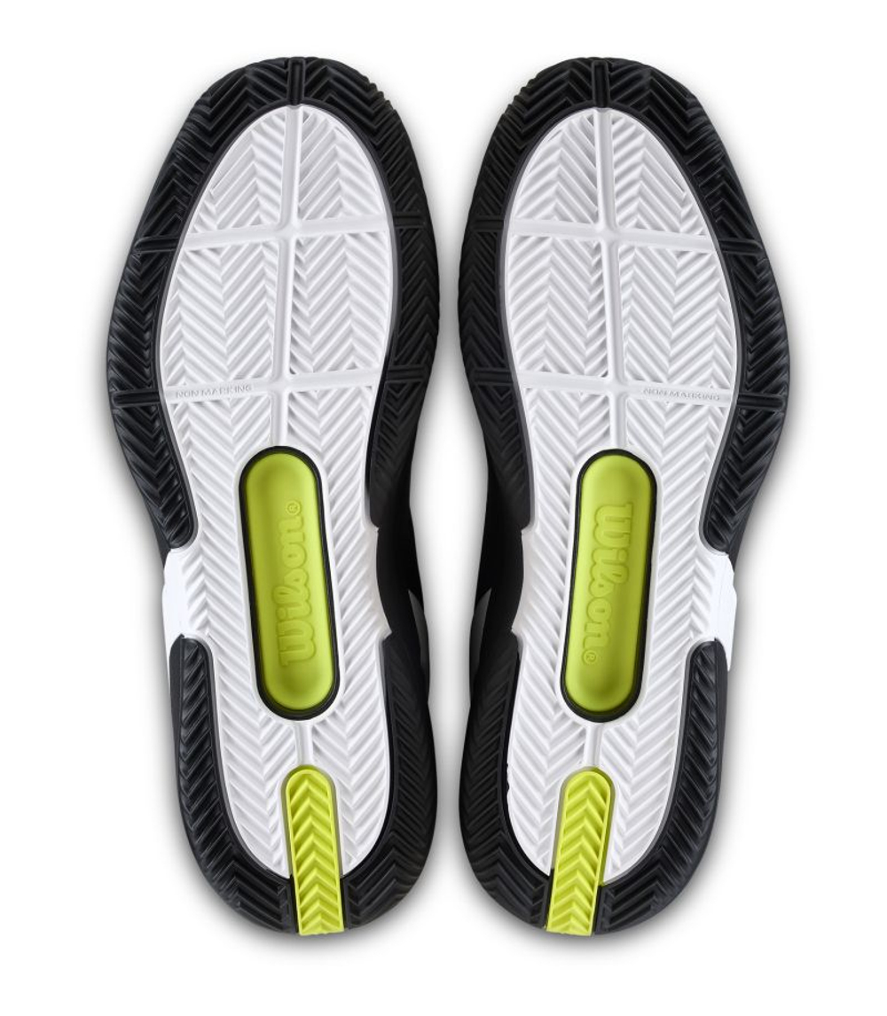 Мужские кроссовки теннисные Wilson Rush Pro 5 Clay - black/white/stormy weather