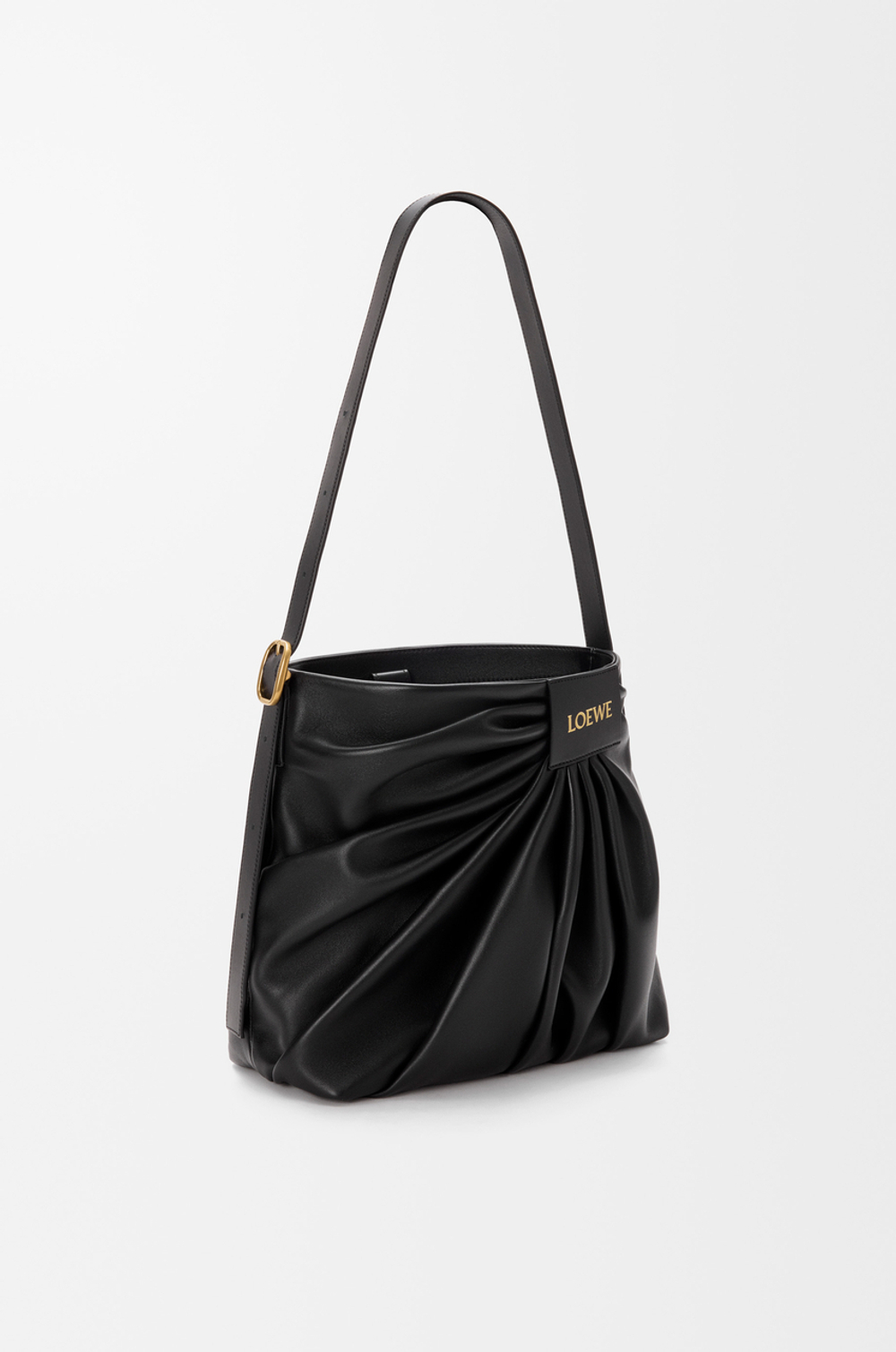 Loewe Сумка-тоут Draped из мягкой овечьей кожи наппа, черный