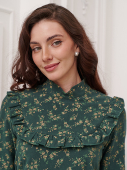 Платье с вшитой манишкой