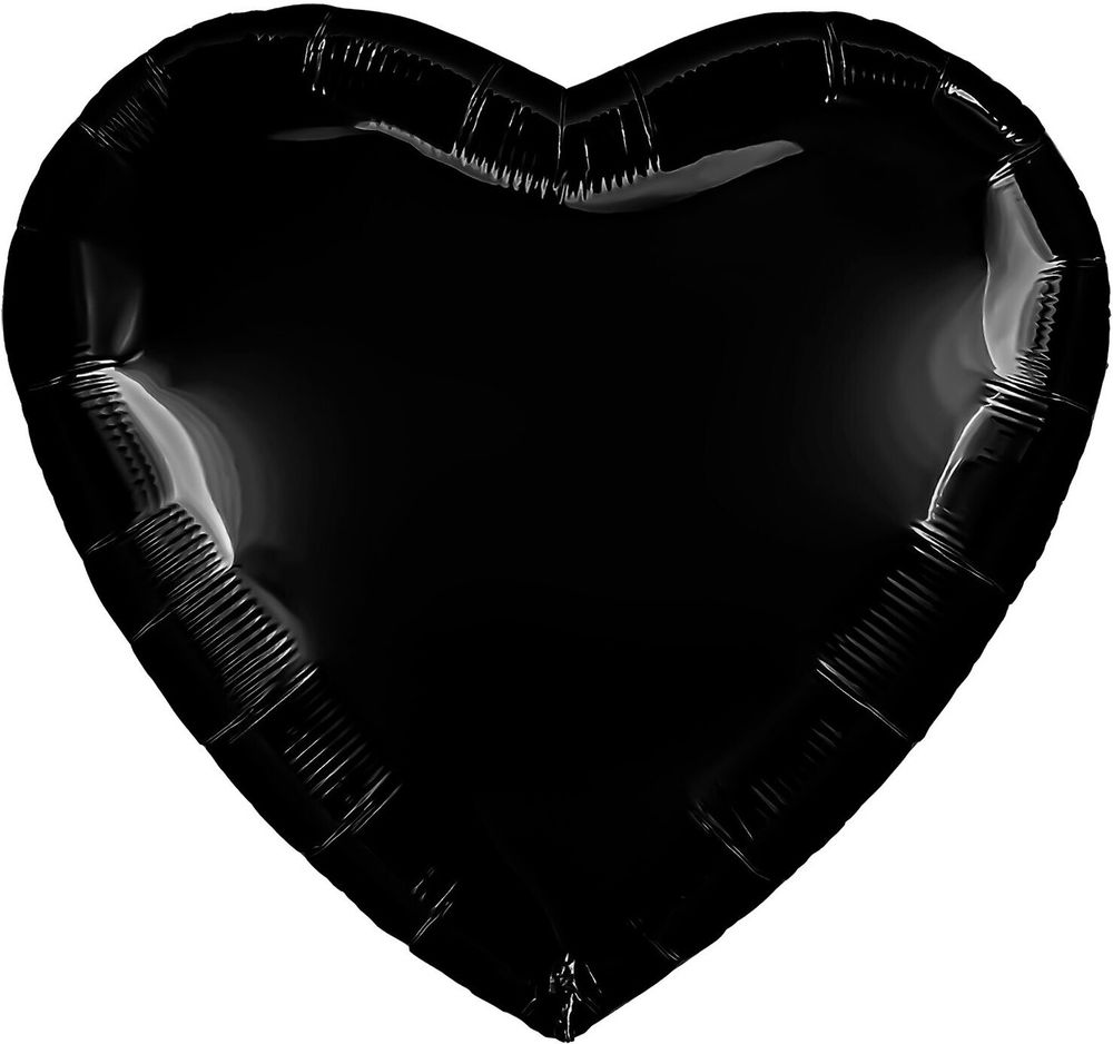 Сердце 36&quot; Черный блеск Agura
