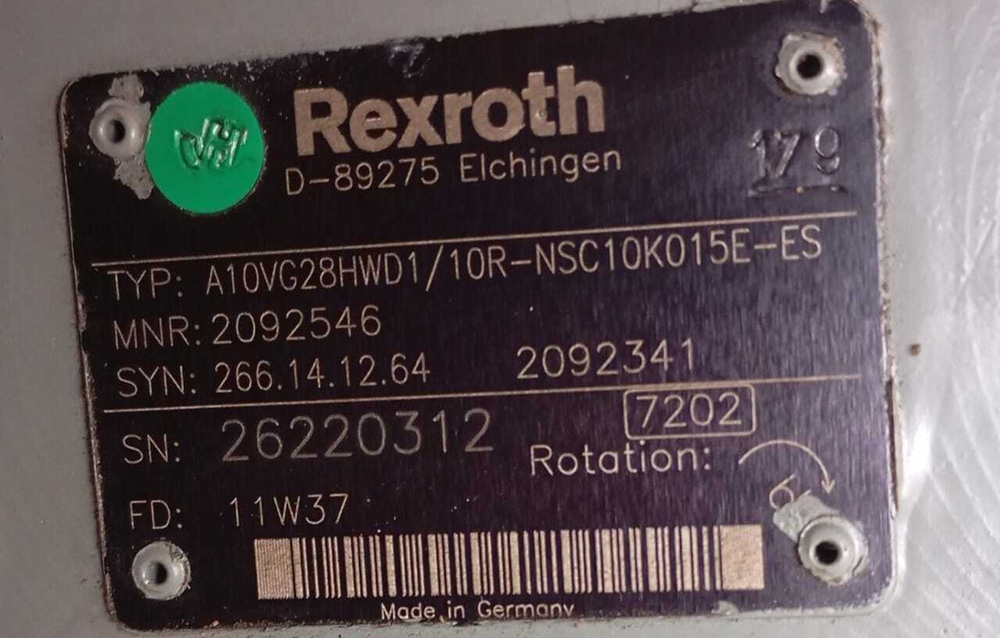 Гидравлический насос Bosch Rexroth A10VG28-A10VG28 (двойной)