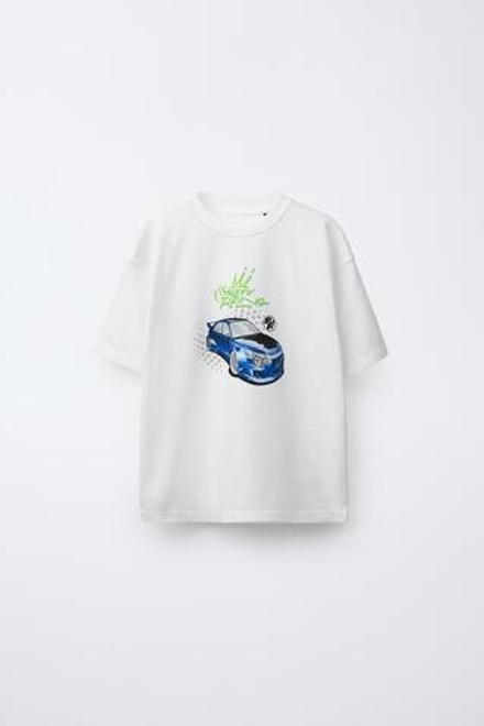 ZARA ФУТБОЛКА FAST & FURIOUS ©, БЕЛЫЙ