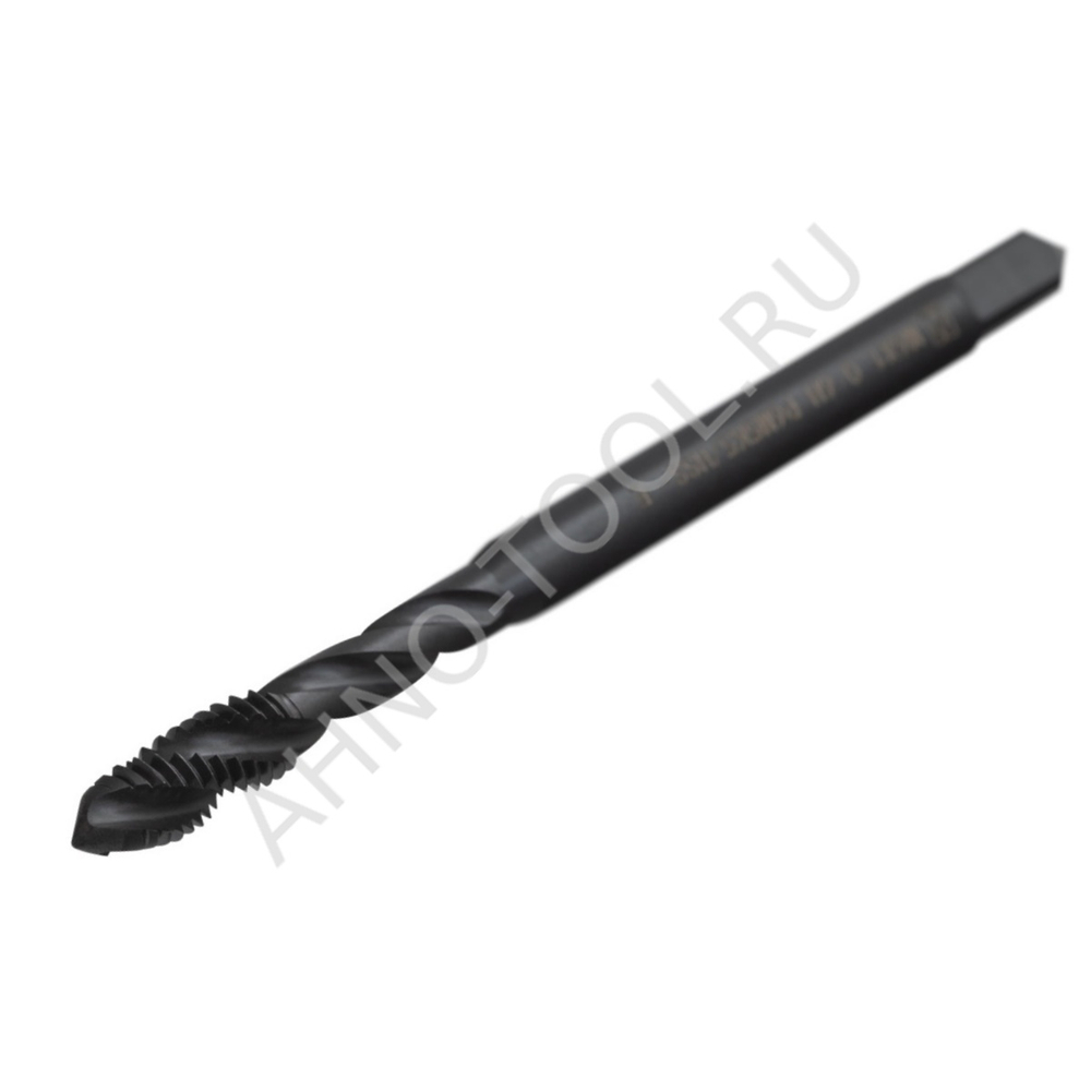 Метчик м/р  М6,0х1,0 Р6М5К5/HSS-E DIN371 BLACK OXIDE, с винтовой канавкой, ТОЧИНТЕХ