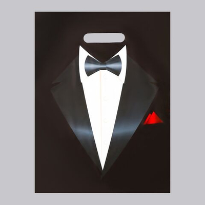 Пакет «Смокинг» полиэтиленовый с вырубной ручкой (30х40 см)