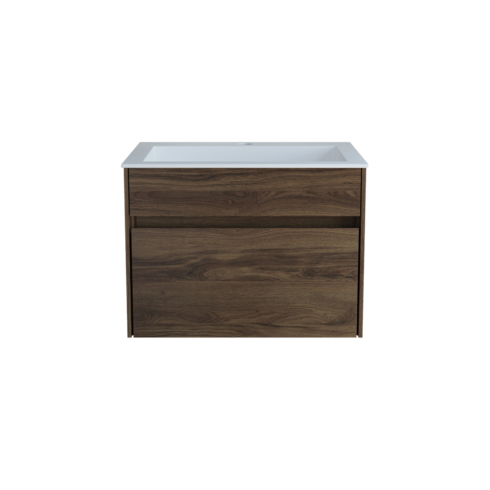 База под раковину Chiara 600 подвесная, 1 выкатной ящик soft-close, C.Oak