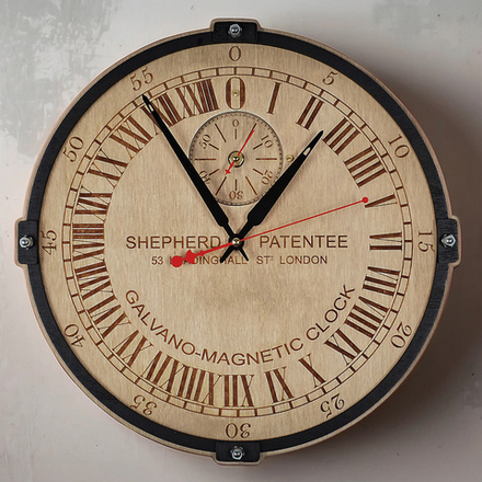 Настенные часы «Гринвич» — 24-часовой механизм старое дерево