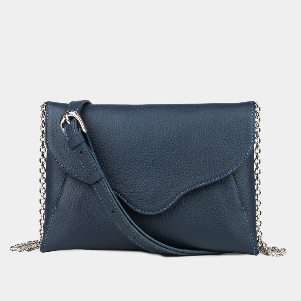 Женская сумка Florette из кожи теленка синего цвета