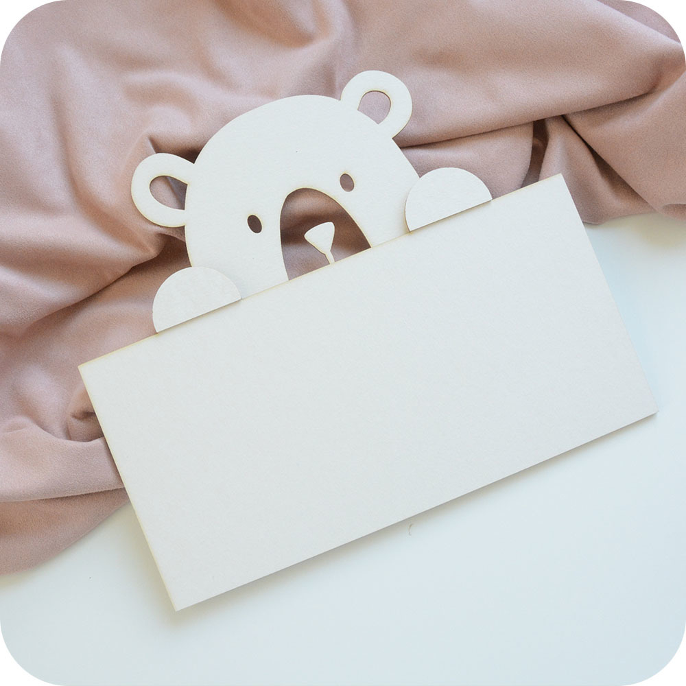 Заготовка для тиснения "Мишка"