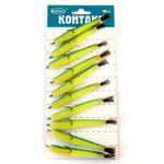 Поролоновая рыбка (открытый двойник) Контакт (8см), 10шт/уп