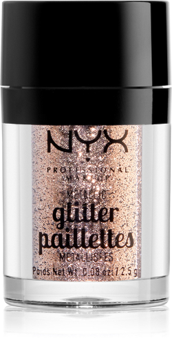 NYX Professional Makeup Glitter Goals - Металлический брокат для лица и тела оттенок 04 Goldstone, 2 g