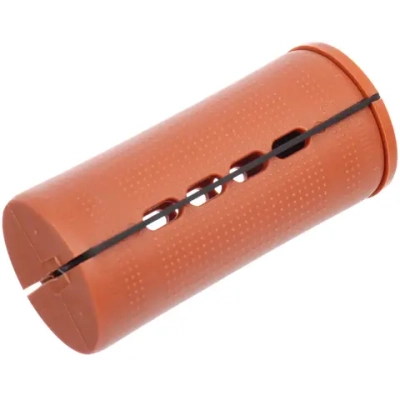 Бигуди-коклюшки 10шт с фиксирующими резинками «VOLNA», цвет коричневый, d-3,8см (пакет с подвесом)