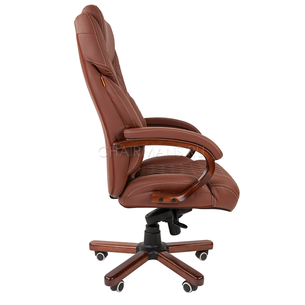 Кресло руководителя Chairman 406 экопремиум коричневый