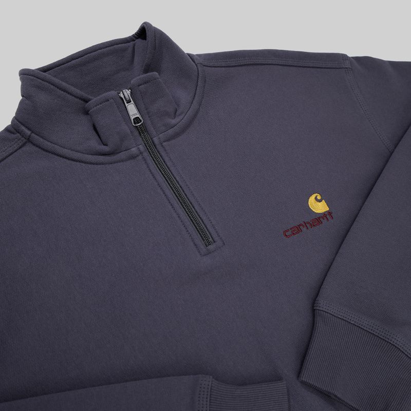 Толстовка мужская Carhartt WIP American Script Half Zip артикул:I027014_zeus - купить в магазине Дайс