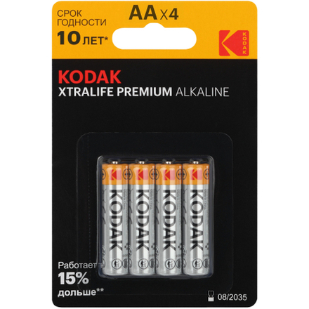 Батарейки Kodak LR6-4BL XTRALIFE PREMIUM Alkaline [KAA-4]