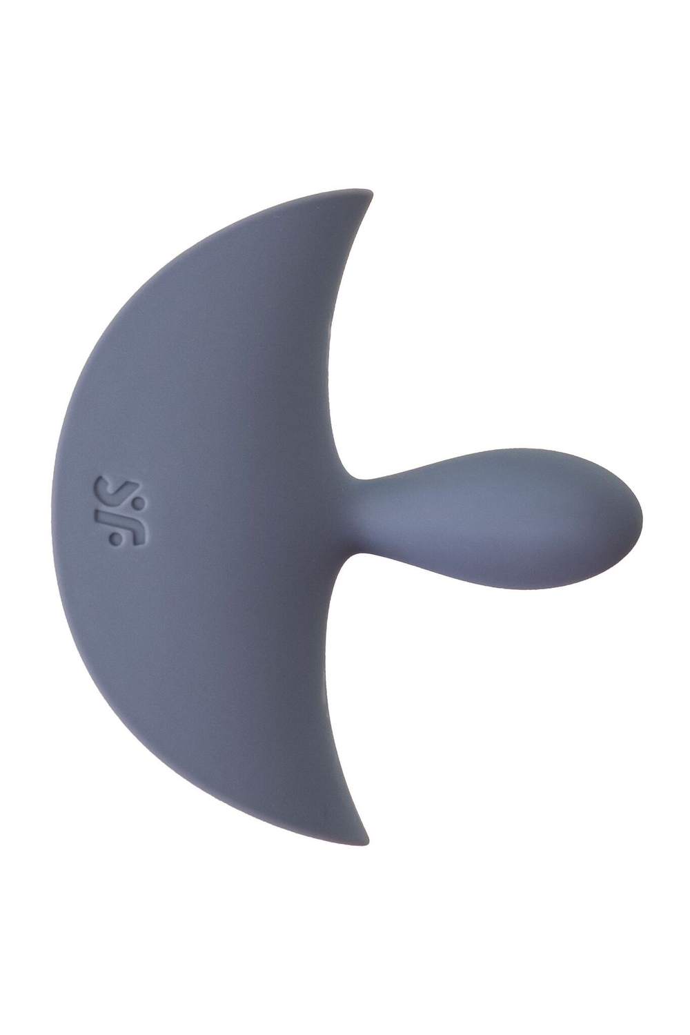 Серая анальная вибровтулка Booty Absolute Beginners 2 - 7,9 см. (Цвет: серый)