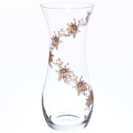 Ваза стеклянная 12,5*25,5см «Золотой Серпантин» D43737/01