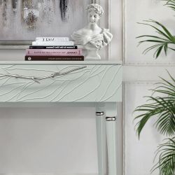 Консоль Арт Колор leaves Классик Сильвер Серый дым