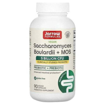 Jarrow Formulas, веганские сахаромицеты Буларди и МОС, 5 млрд КОЕ, 90 растительных капсул