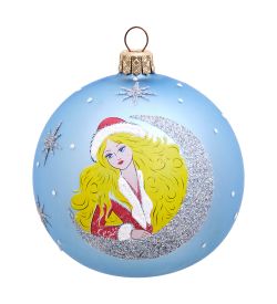 НФШ-1026/1 Ел. украшение Шар «Снегурочка» 85 мм