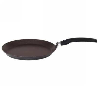 Сковорода блинная 20см со съемной ручкой «Мраморная» (кофейный мрамор) сбмк200а