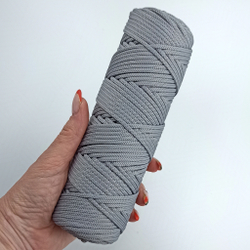 Полиэфирный шнур круглый 3 мм Серый