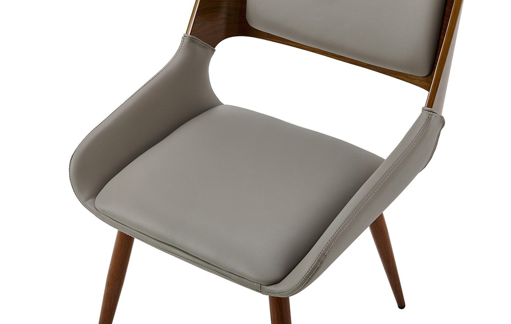 Стул JY1869 серый PU#047/орех/металл