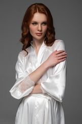 Халат Mia-Amore 4708 "Adelaida" белый