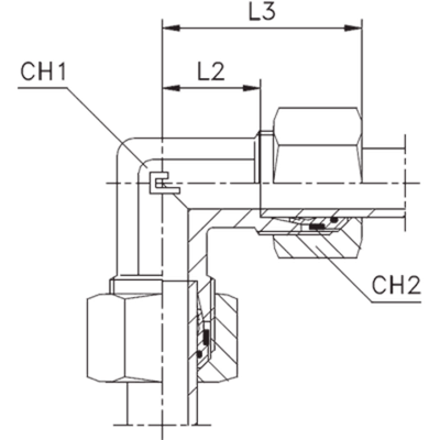 Соединение P90 DS16 24х1.5 (в сборе, B4)