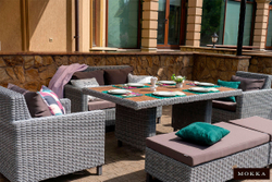 MOKKA BELLA диван 3-х местный, серый