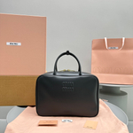 Miu Miu Leather Top Handle Bag 24 cm