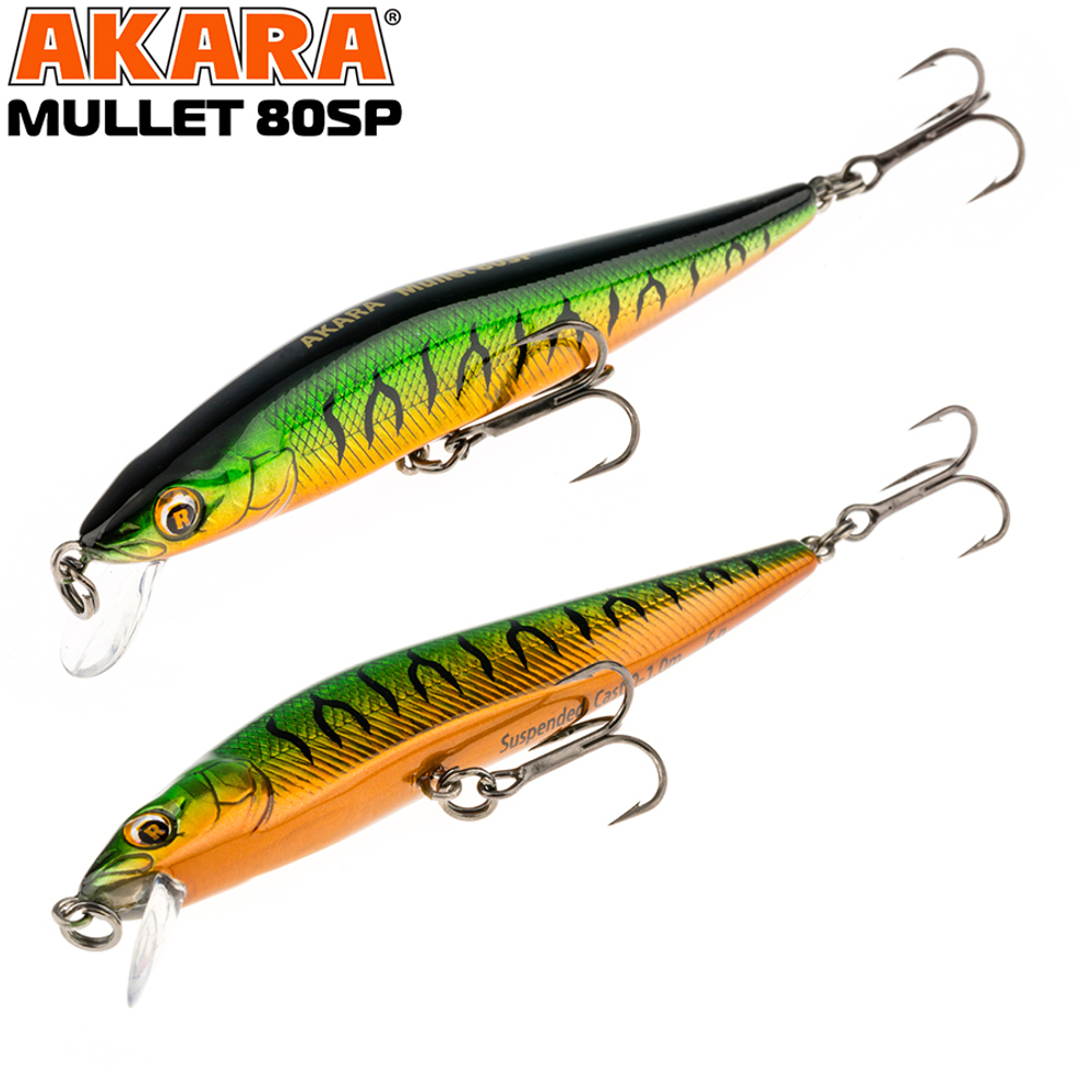 Воблер Akara Mullet 80SP 6,0 гр. (3/14 oz 3,1 in) A73