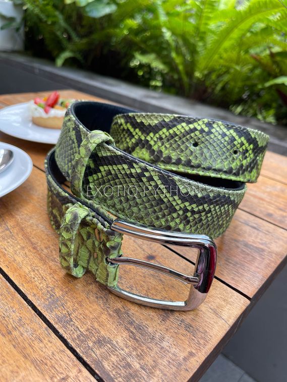 Ремень из кожи питона AC-107