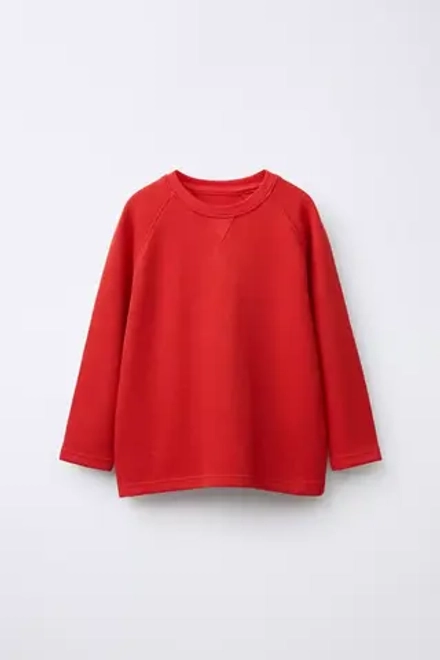 ZARA ЛОНГСЛИВ В РУБЧИК, КРАСНЫЙ