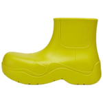 Bottega Veneta Puddle Rain Boots Rubber Classic Ankle Boots Men"s Neon Green