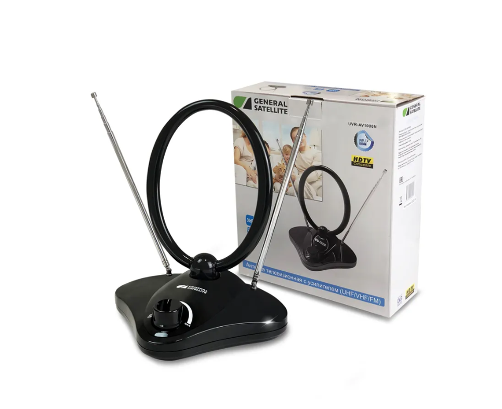Антенна TV General Satellite UVR-AV1000N активная