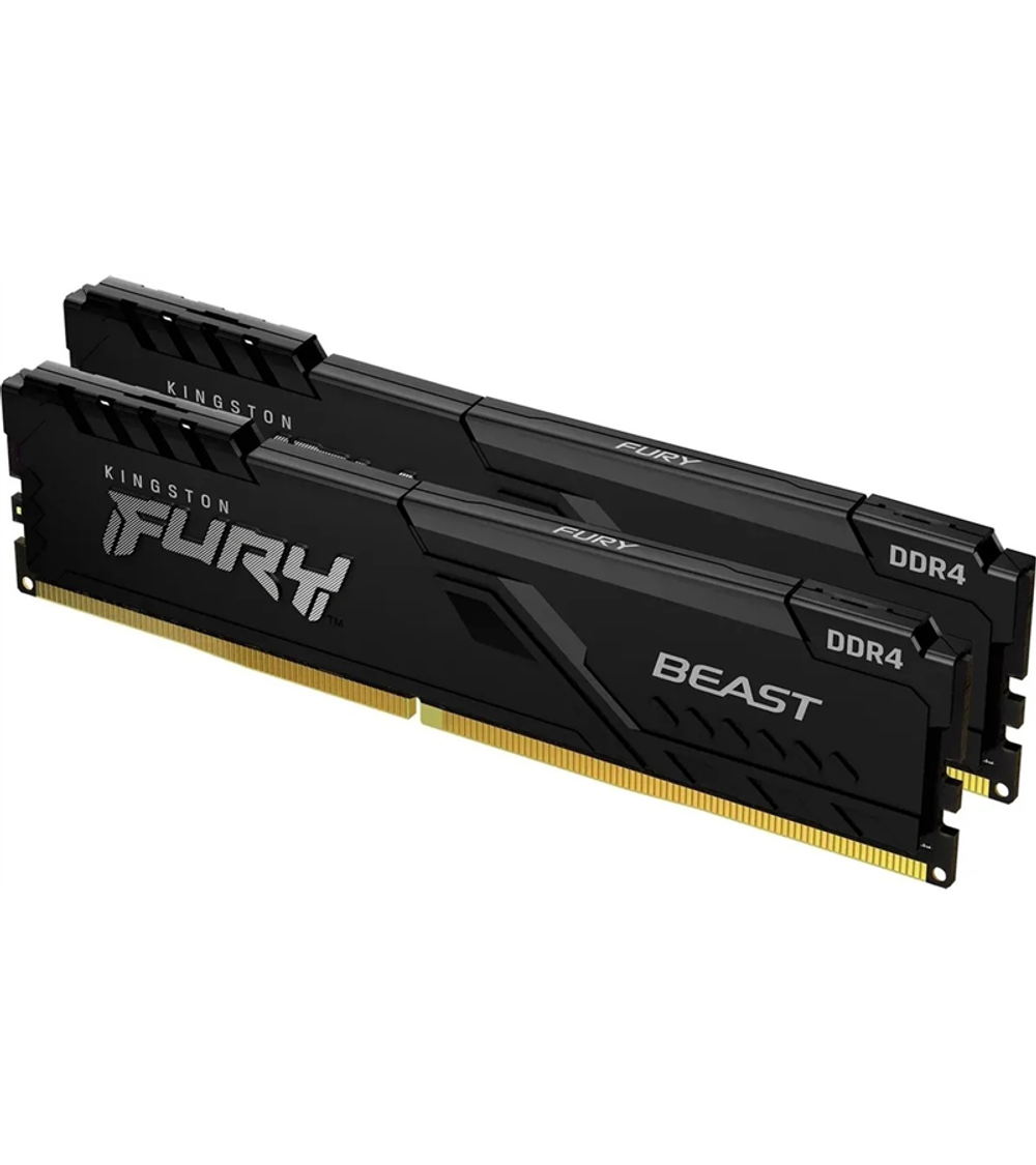 Kingston 16GB 3200MHz DDR4 CL16 DIMM (Kit of 2) FURY Beast Black