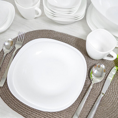 Столовый набор 38 предметов "Square soft" без деколи, квадрат (00106994)