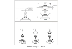 Светильник встраиваемый Crystal Lux CLT 064C1 WH
