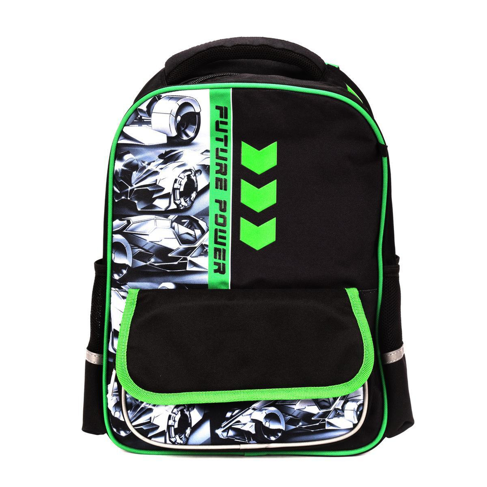 Рюкзак 28х37,5х13,5см 1отд. жестк.спинка "Футуристичные тачки" (Феникс+)